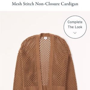 Abercrombie Mesh Stitch Non-Closure Cardigan
